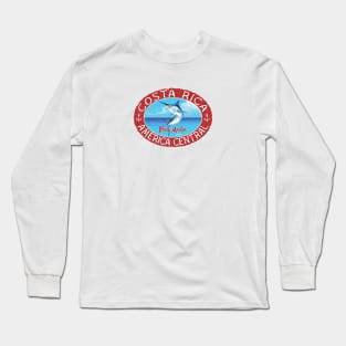 Costa Rica, America Central, Black Marlin Long Sleeve T-Shirt